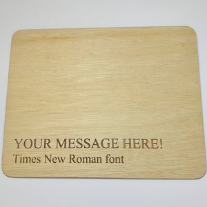 Set of 6 Personalised Place Mats