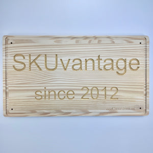 Natural Wood Sign, Rectangular, Extra Large