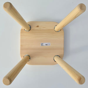 Child's Pine Stool, Square Seat