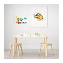 Load image into Gallery viewer, Child&#39;s Pine Stool, Square Seat